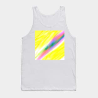 yellow pink green abstract texture Tank Top